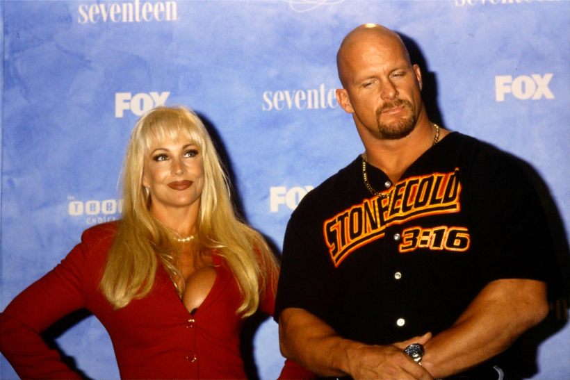 Steve Austin and his ex-wife Debra Marshall looking great together