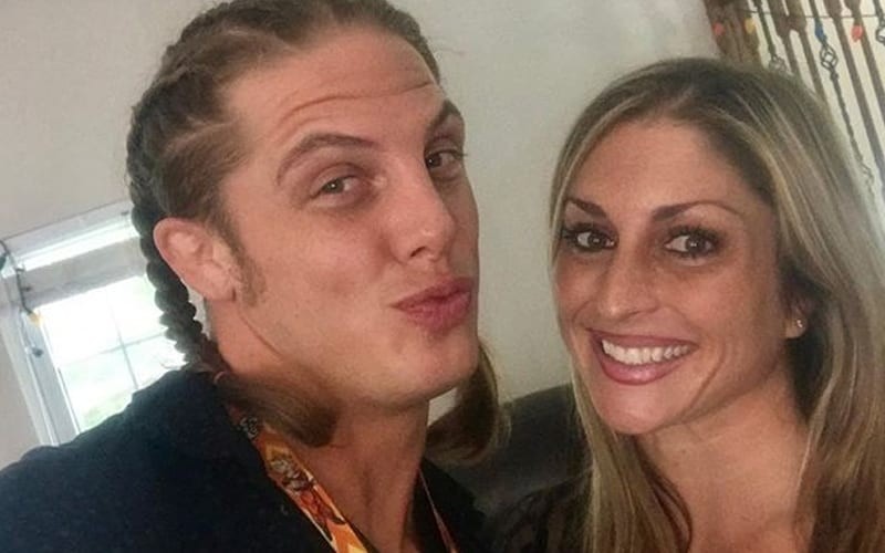 Matt Riddle with his wife taking selfie with smiles 